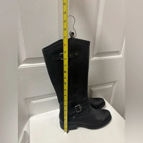 Eric Michael Black Leather Riding Boots Women’s Size 40 (Approx. Fits US 8–8.5). - Picture 6 of 16